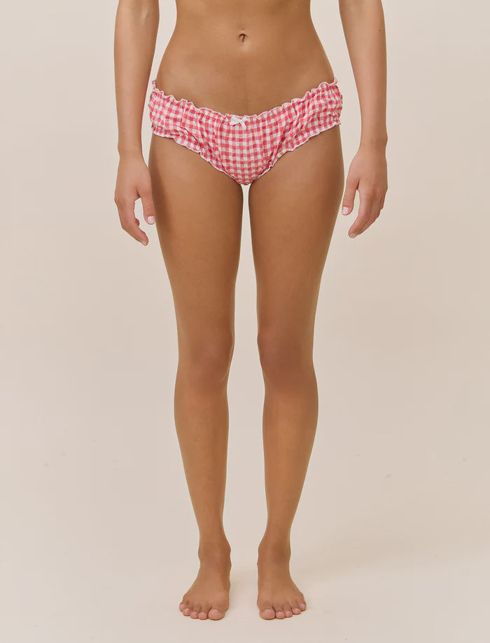 Gingham Knicker in Geranium