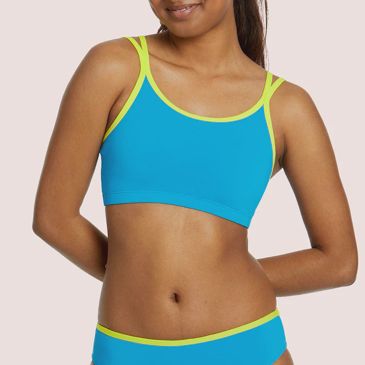 Tween/Teen Girls First Bikini Top - Azure