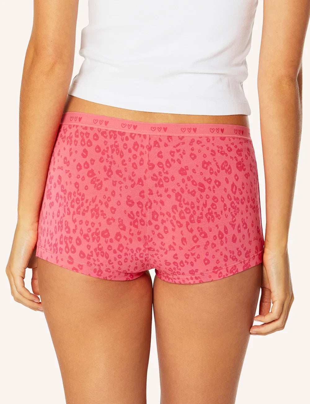 Teen Period Shortie - Strawberry Leopard