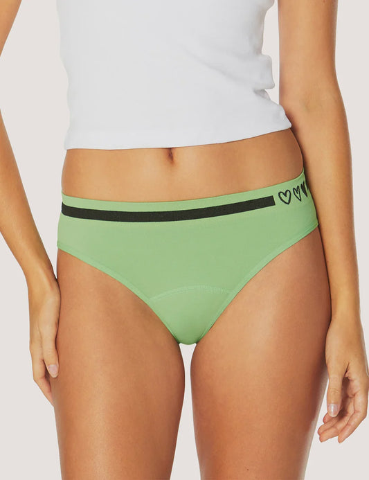Teens Side Seamfree Period Bikini Brief - Jade