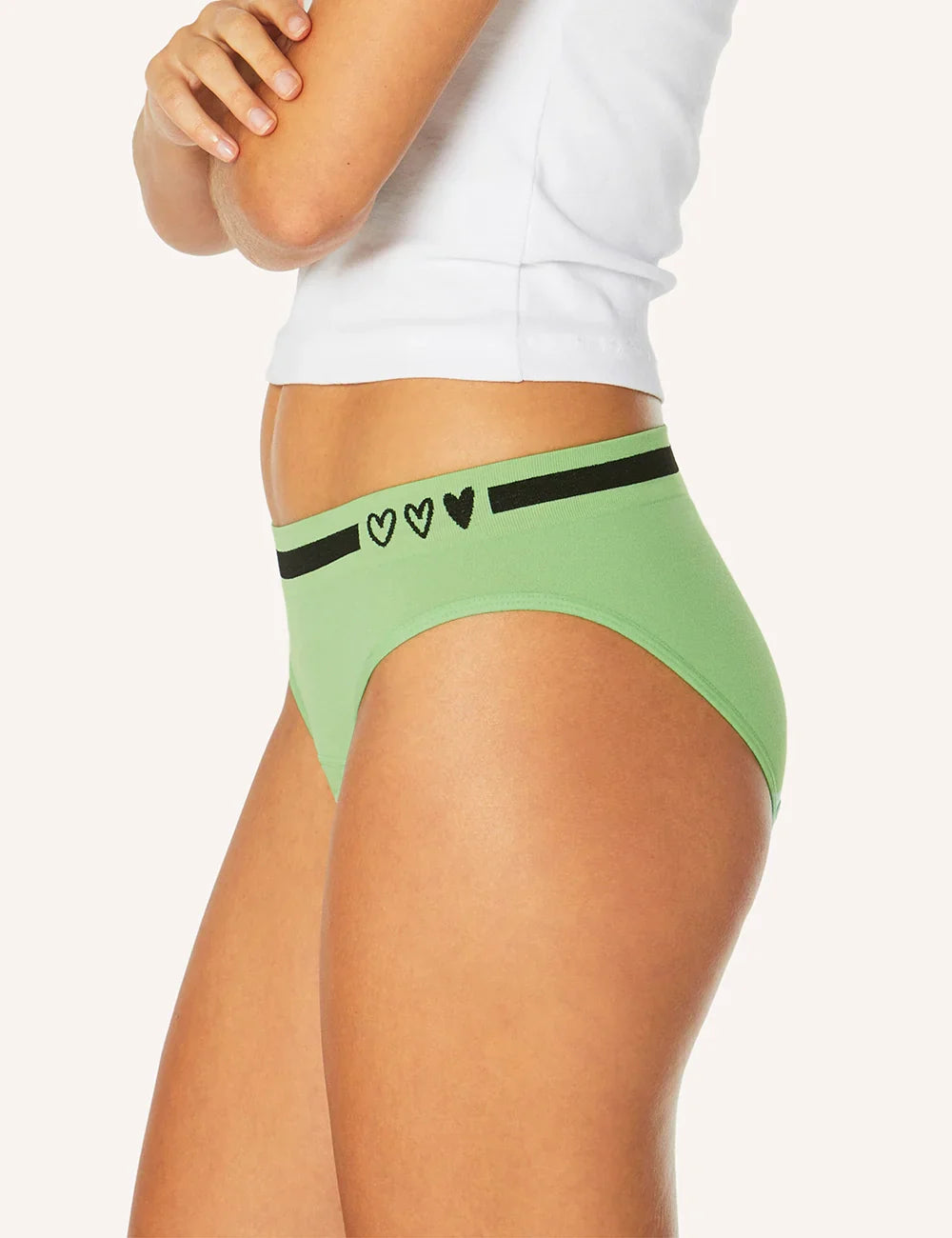 Teens Side Seamfree Period Bikini Brief - Jade