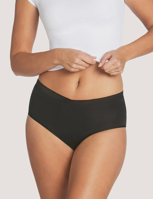 Period Bamboo High Waisted Brief - Black