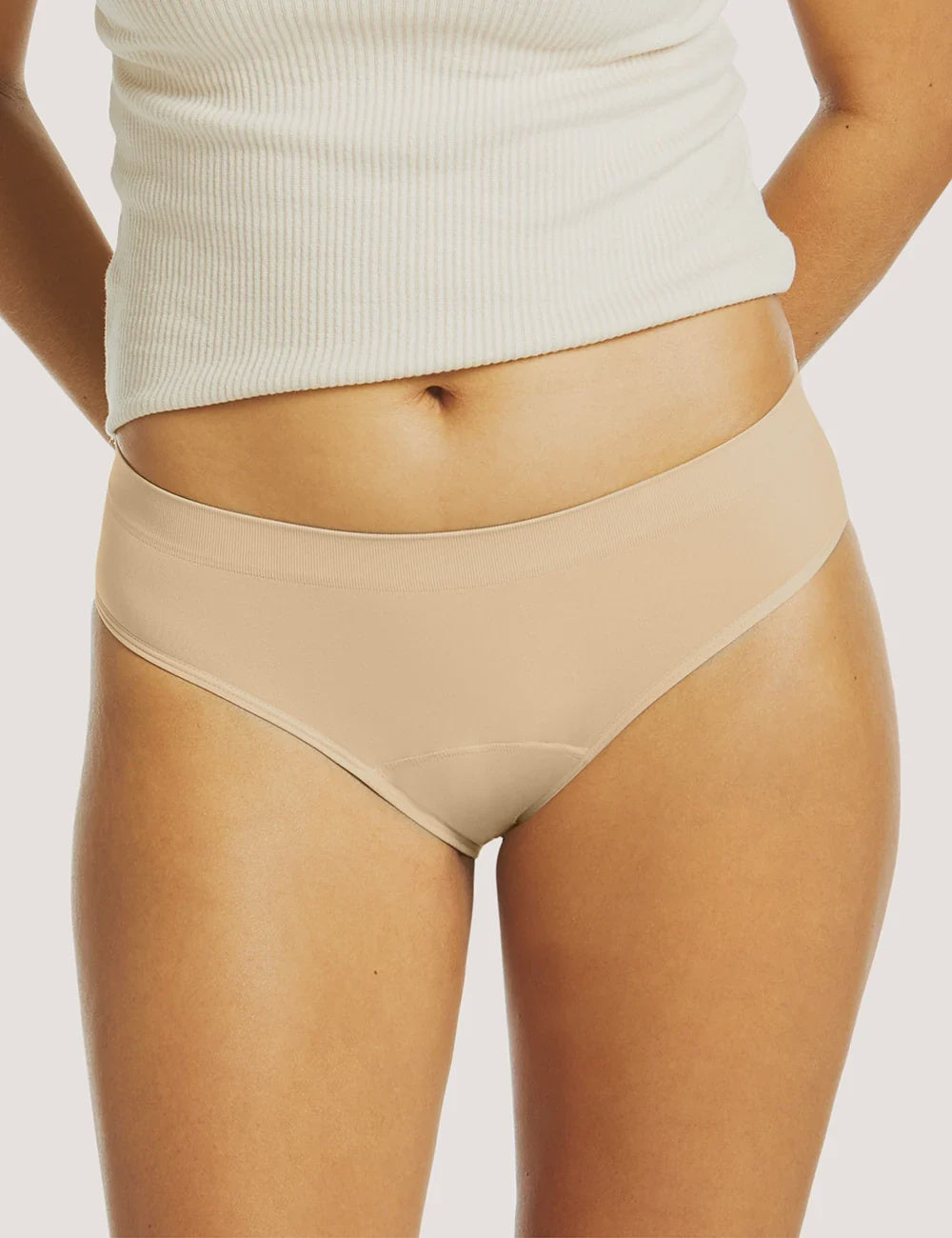 Side Seamfree Period Bikini Brief - Nude