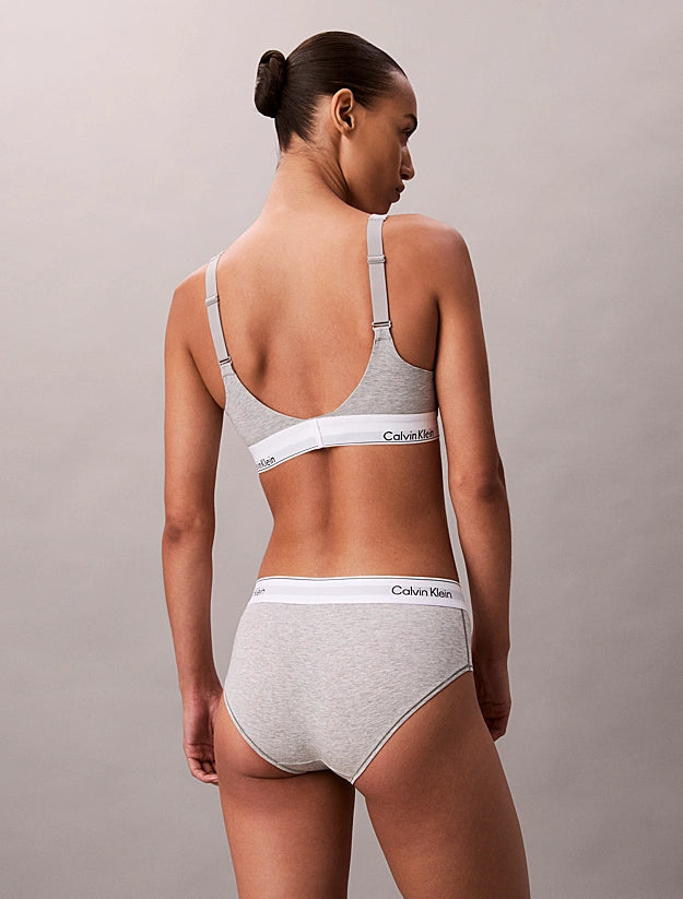 Icon Cotton Modal Lift Bralette in Grey Heather