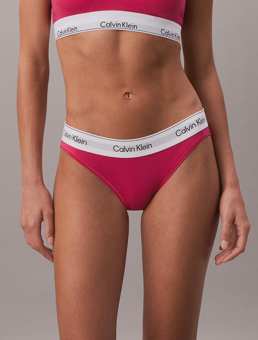 Icon Cotton Modal Bikini Brief in Vibrant Pink