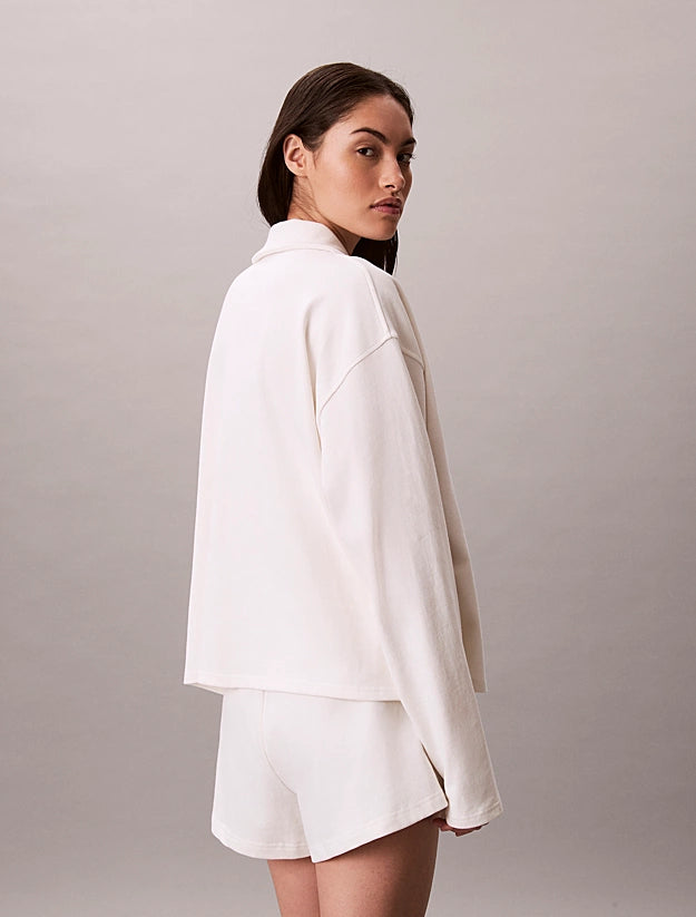 Cotton Heritage Logo Pyjama Shorts in Tofu