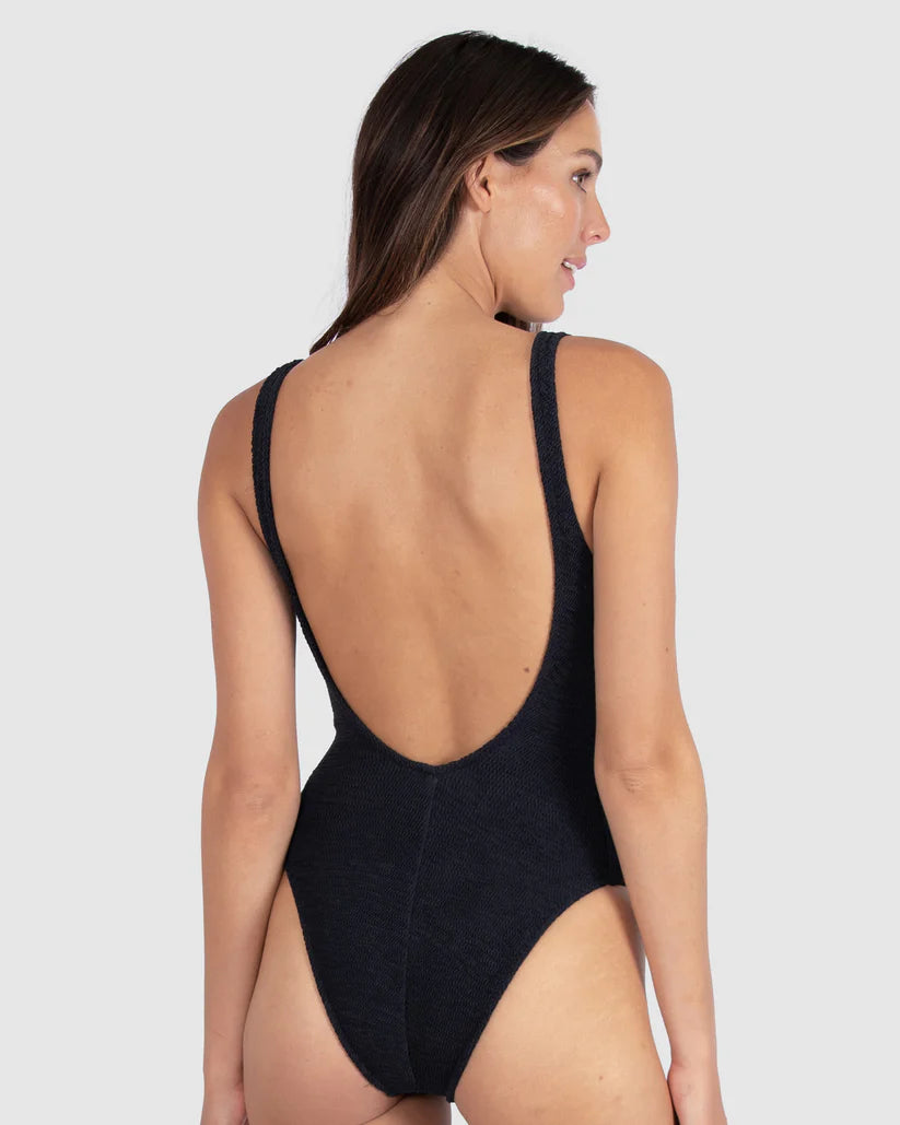 Ibiza Low Back One Piece in Black