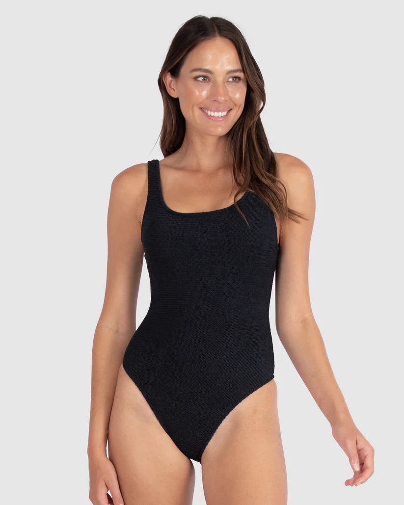 Ibiza Low Back One Piece in Black