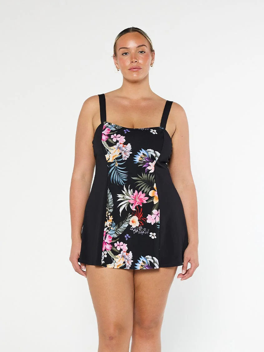 Carnival Chlorine Resistant Wide Strap Swim Dress