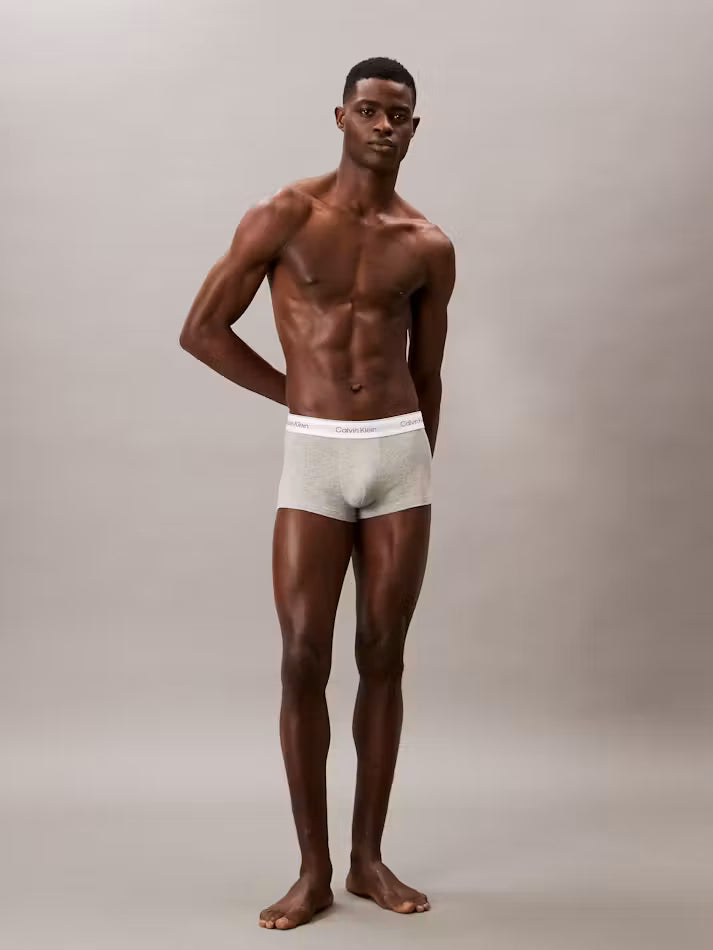 Icon Cotton Stretch 3 Pack Low Rise Trunks