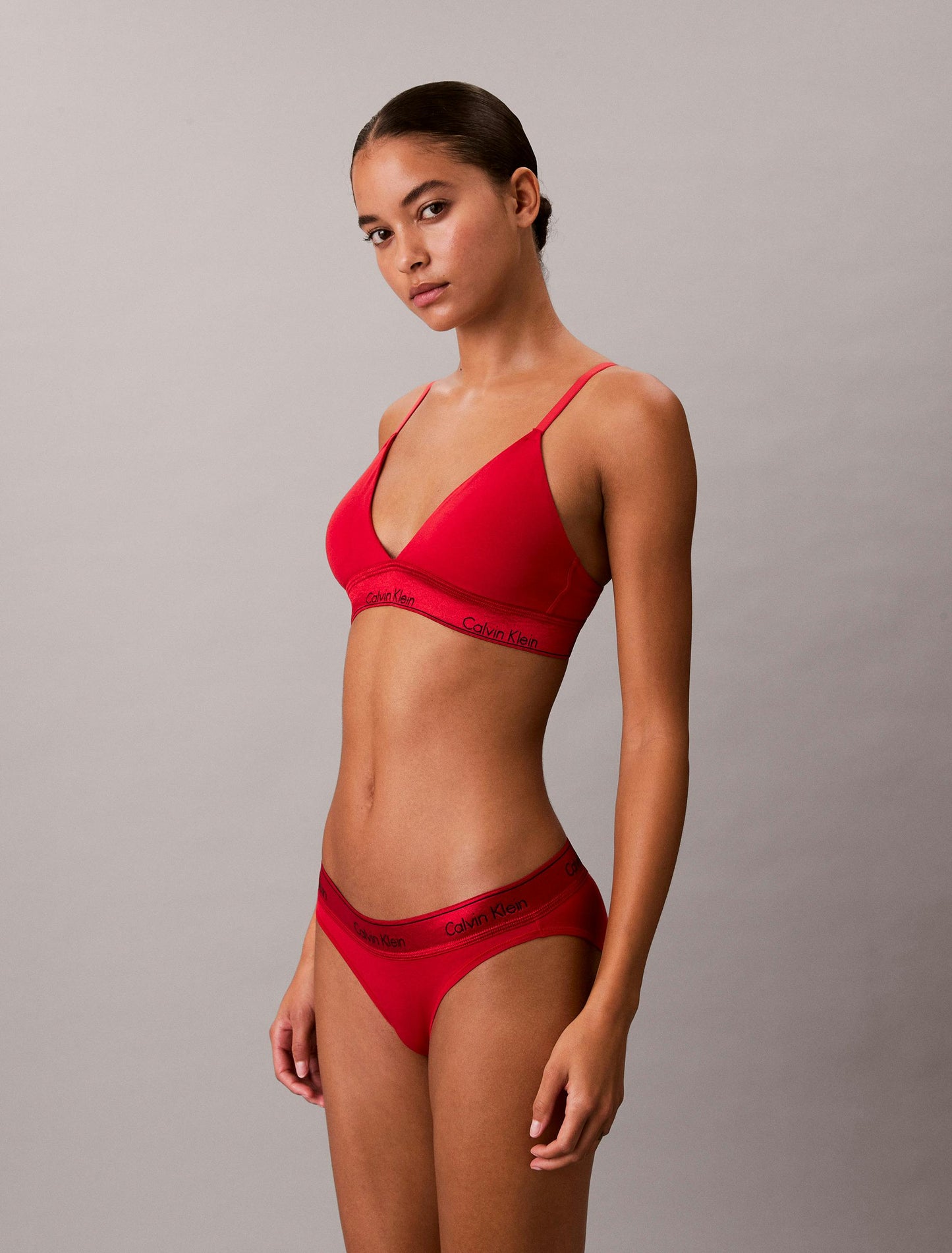 Icon Cotton Modal Limited Edition Lightly Lined Triangle Bralette in Adrenaline Rush