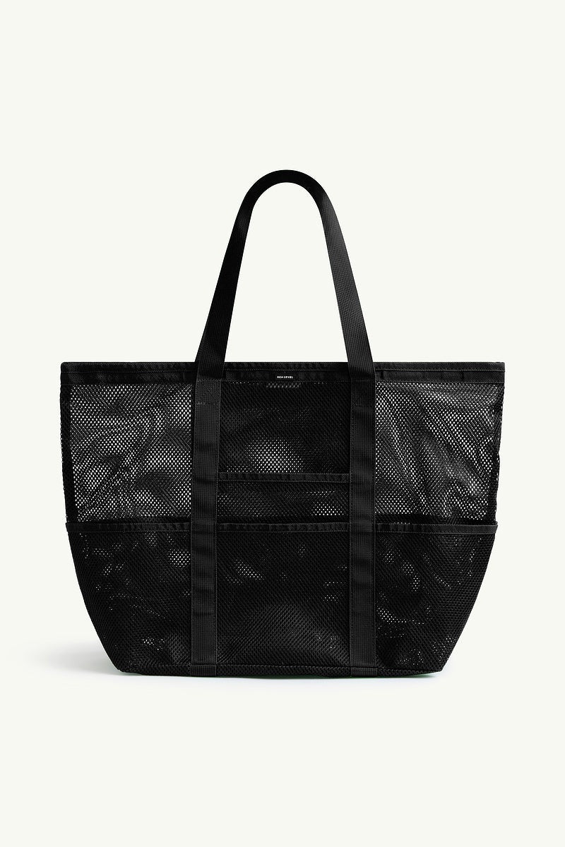 Mesh Tote Bag in Black