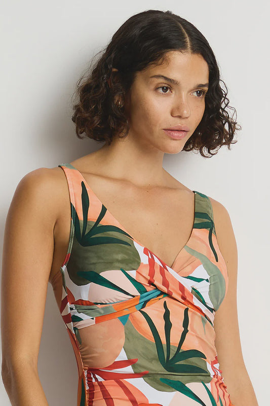 Tropaluxe Cross Front Multifit Singlet Top