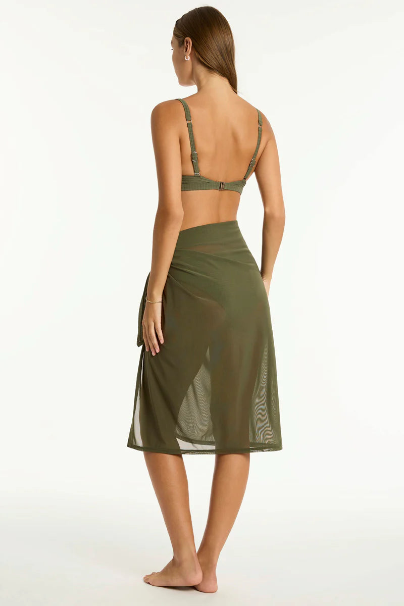 Sunrise Mesh Swim Wrap