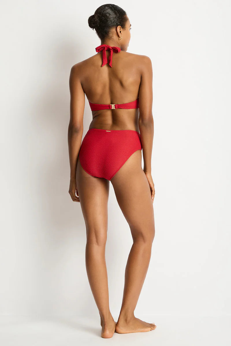 Limited Edition Mid Bikini Pant in Luminara Red
