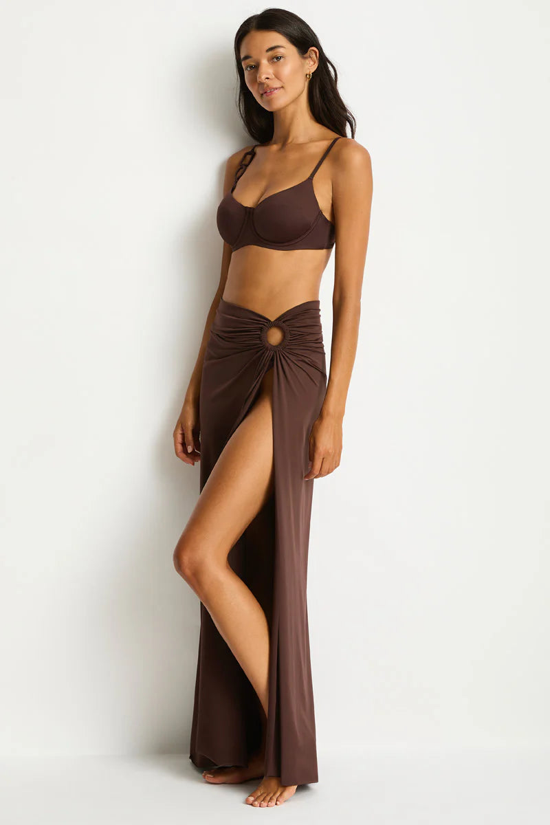 Mythos Ring Cover Up Skirt in Mythos Cocoa