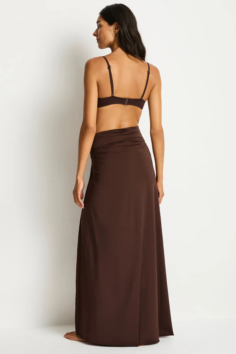 Mythos Ring Cover Up Skirt in Mythos Cocoa