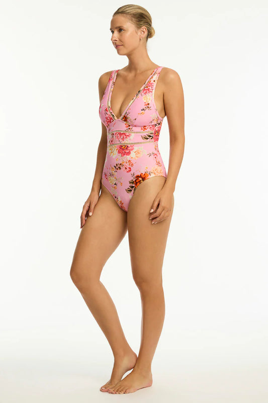 Sea Level Spliced One Piece