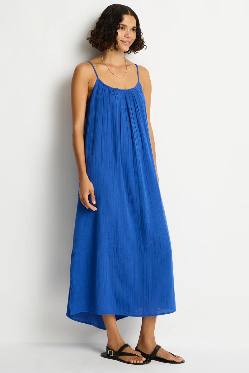 Sunset Tie Back Sundress in Sunset Amalfi Blue
