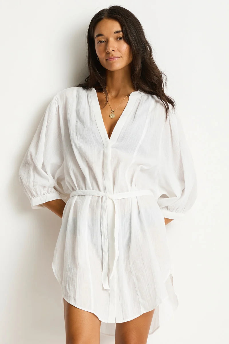 Salt Boho Shirt in Limited Edition White