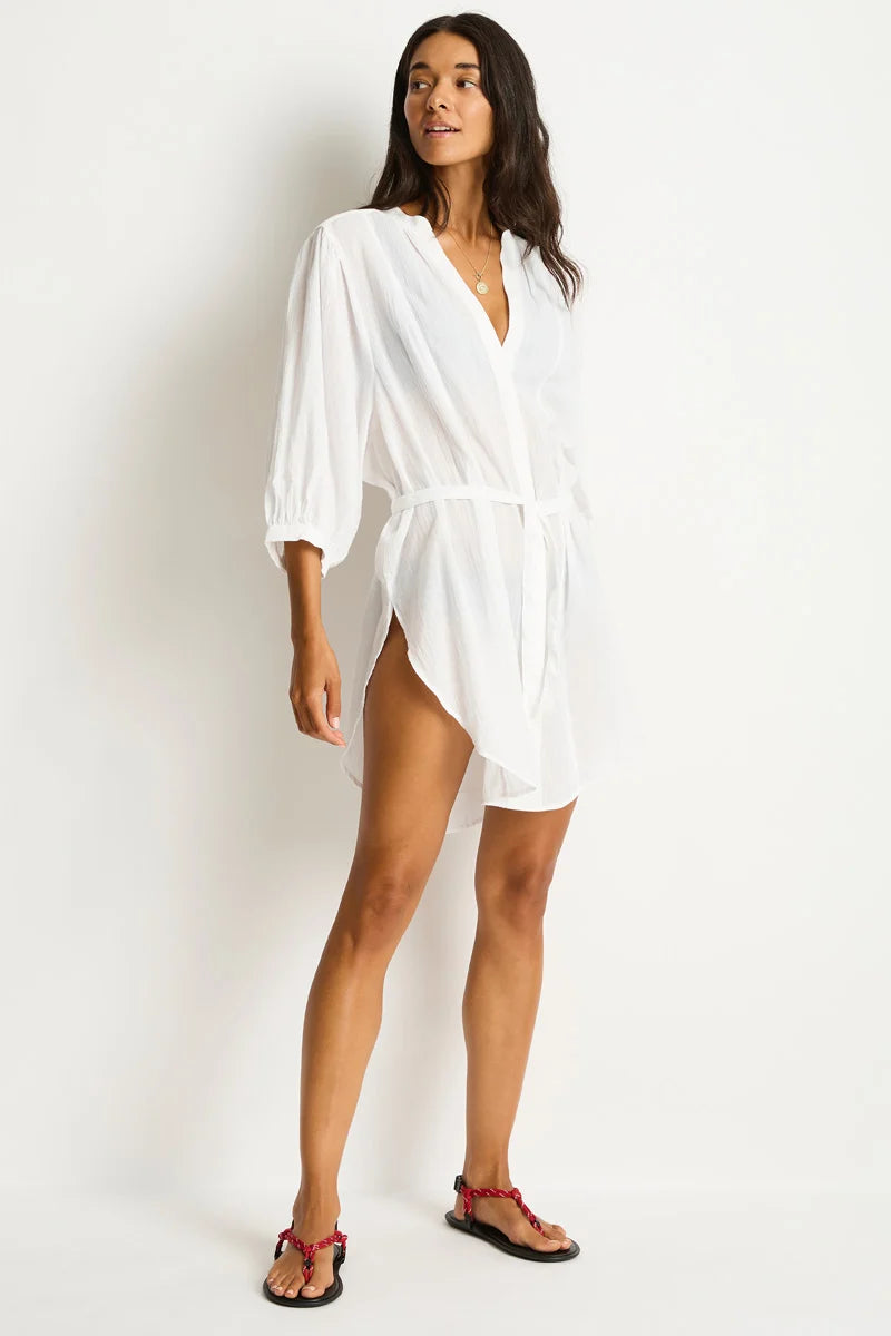 Salt Boho Shirt in Limited Edition White