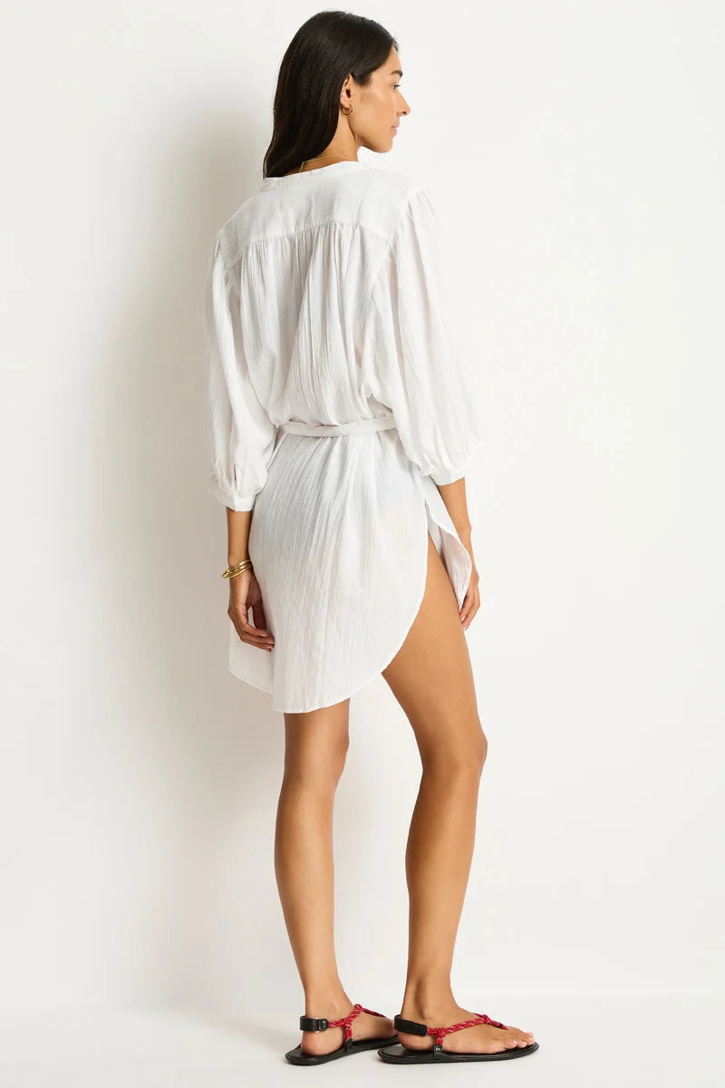Salt Boho Shirt in Limited Edition White