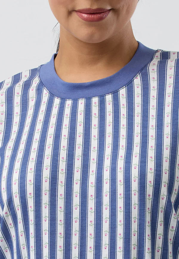 SCHRANK  ROSE STRIPE SKI PJ SET - SK102R5