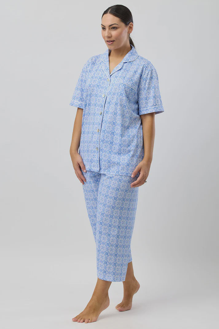 Baroque 3/4 PJ Set in Indigo