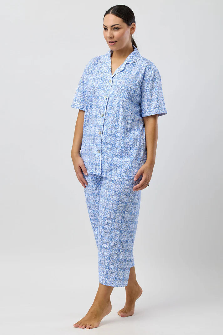 Baroque 3/4 PJ Set in Indigo