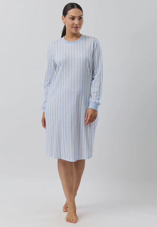 SCHRANK  ROSE STRIPE SKI NIGHTIE - SK231R5