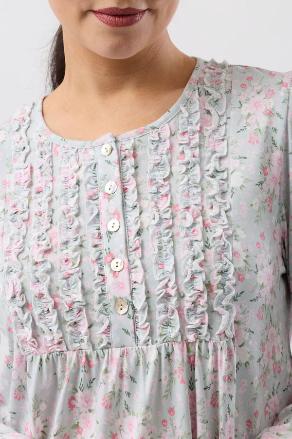BOUQUET RUFFLE NIGHTIE