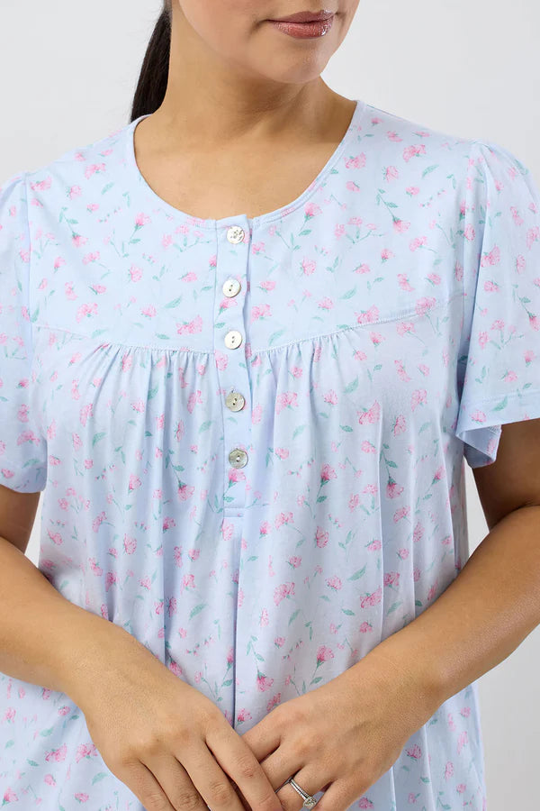 Peony Nightie in Blue