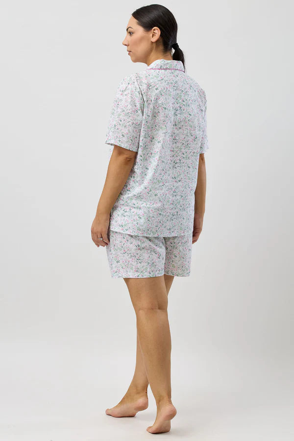 Pansies Short PJ Set in Pink