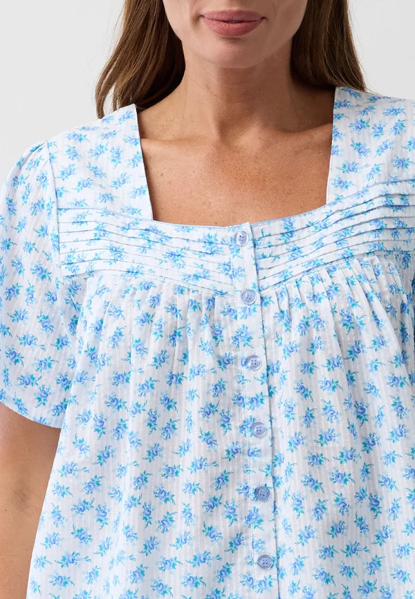Rosebud 3/4 PJ Set in Pink or Blue