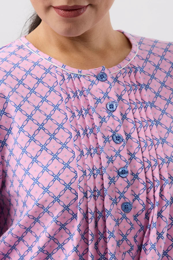 LATTICE NIGHTIE