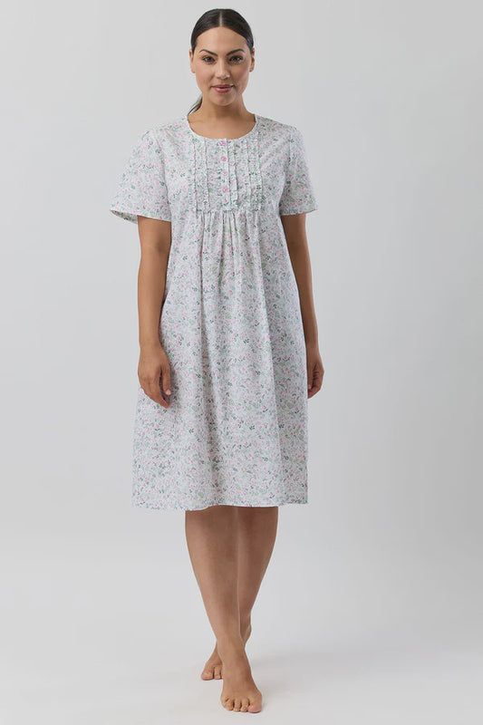 Pansies Nightie in Pink