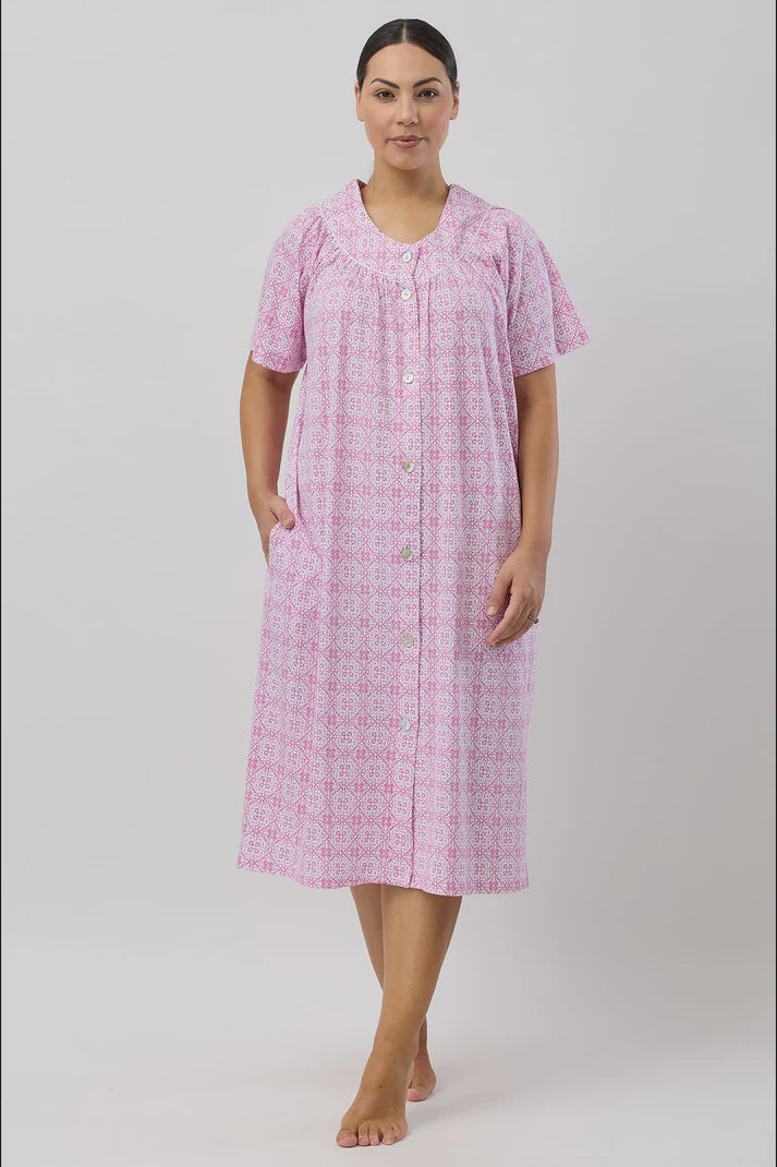 Baroque Brunch Coat in Rose