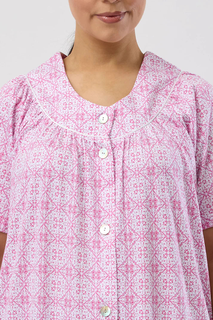 Baroque Brunch Coat in Rose