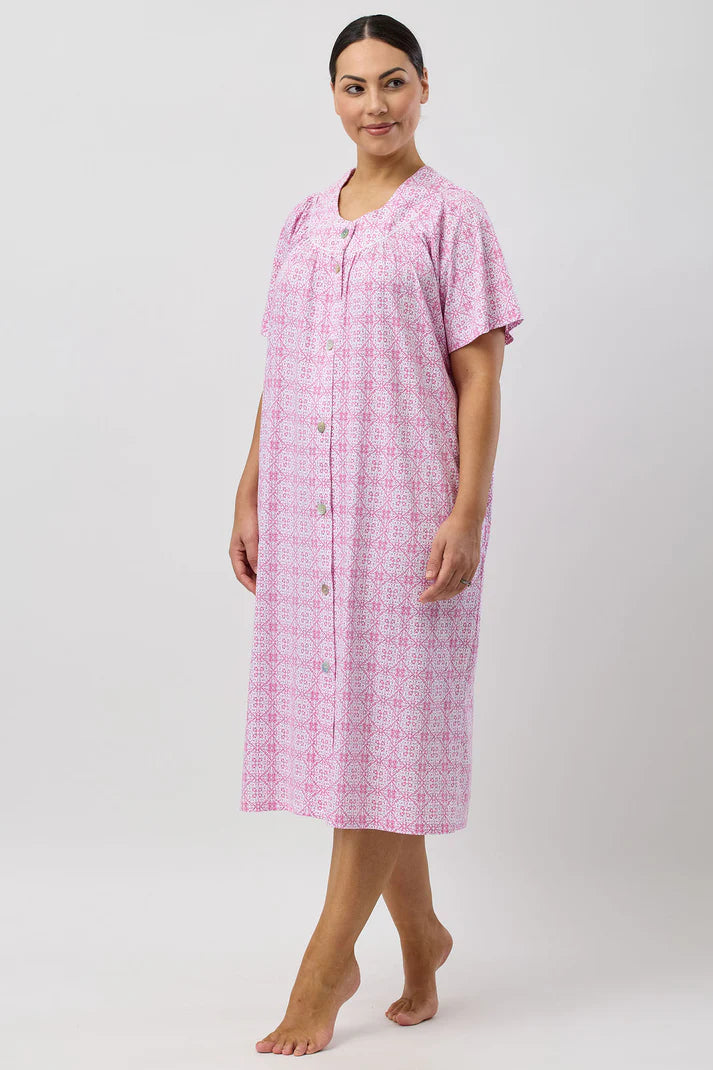 Baroque Brunch Coat in Rose