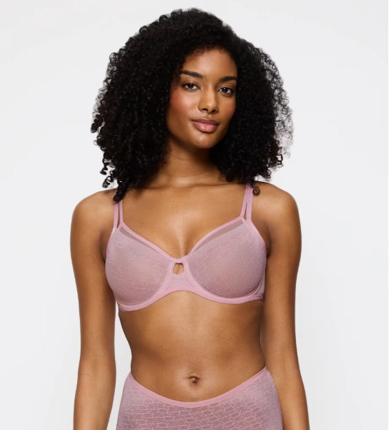 Signature Sheer Minimiser Bra in Blossom Kiss
