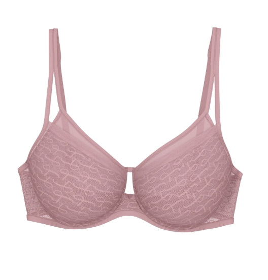 Signature Sheer Minimiser Bra in Blossom Kiss