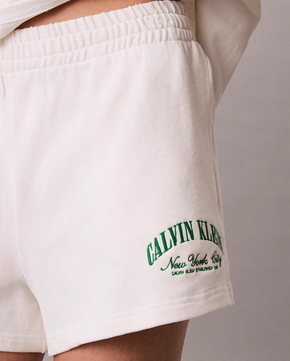 Cotton Heritage Logo Pyjama Shorts in Tofu