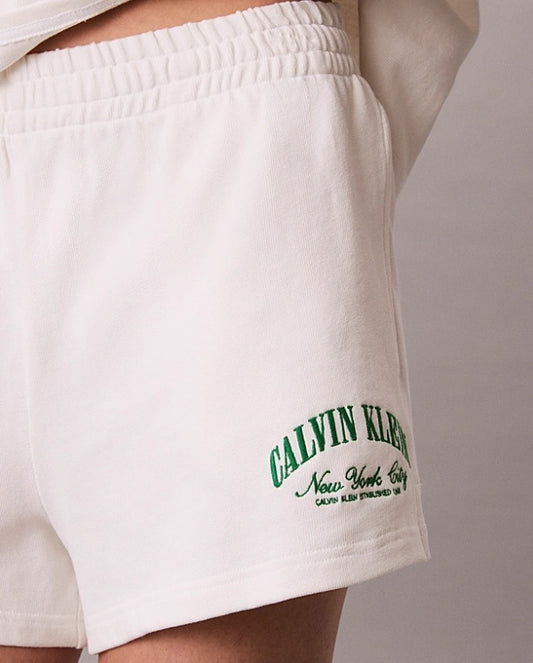 Cotton Heritage Logo Pyjama Shorts in Tofu