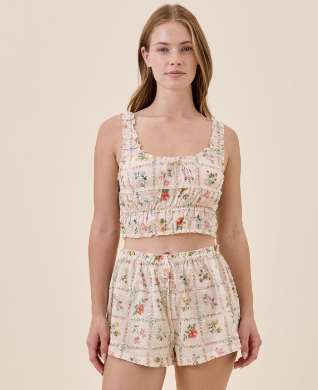 Evie Frill Cami in Sugar Swizzle