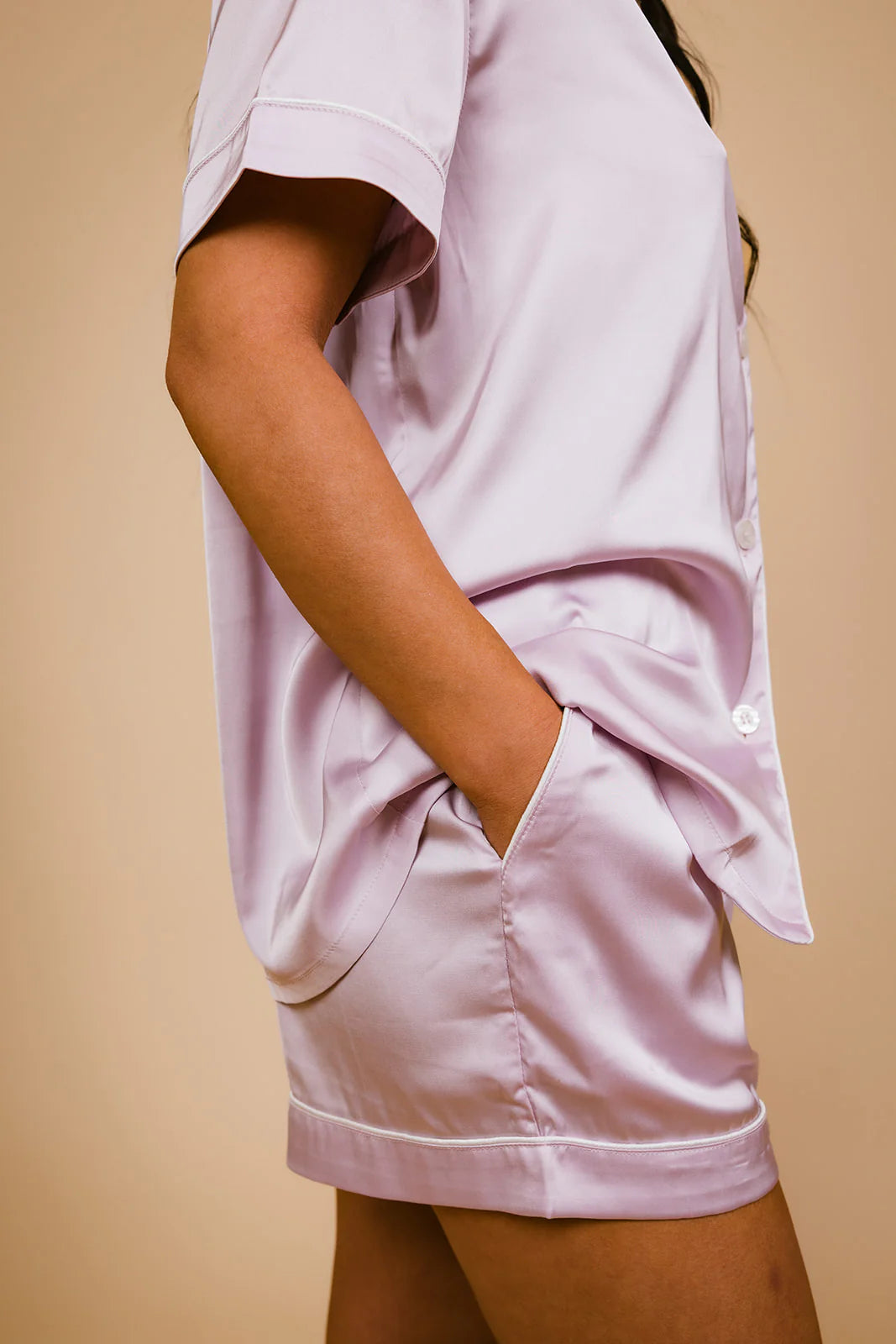 Lilac Shortie Pj Set