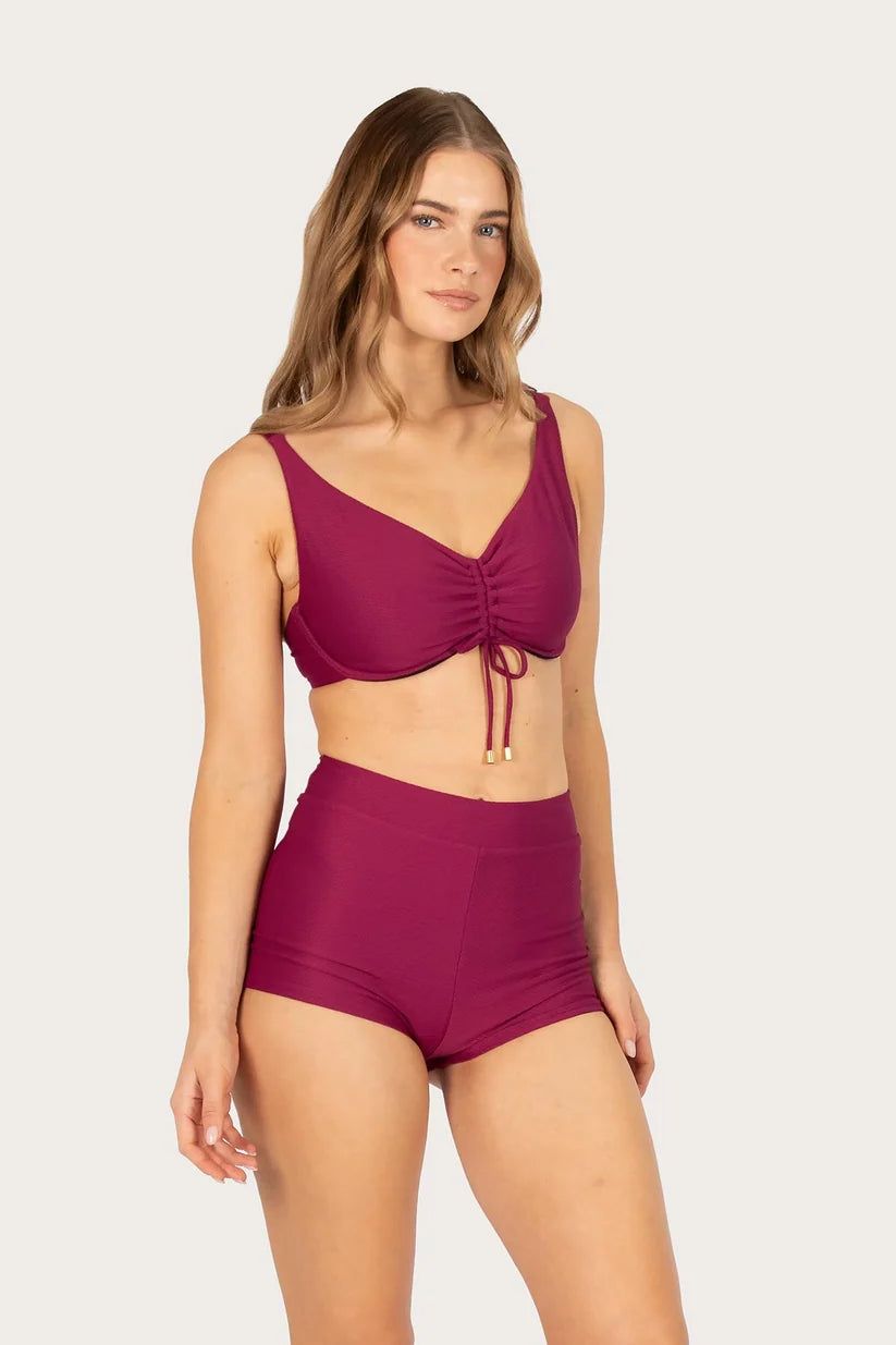 Rococco High Waist Boyleg Bikini Bottom
