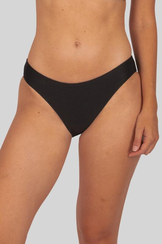 Rococco Regular Bikini Bottom in Nero