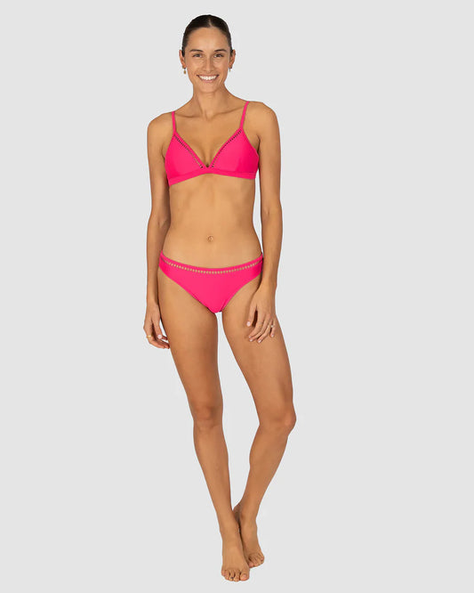 Rococco Ladder Lace Regular Bikini Bottom in Dragonfruit