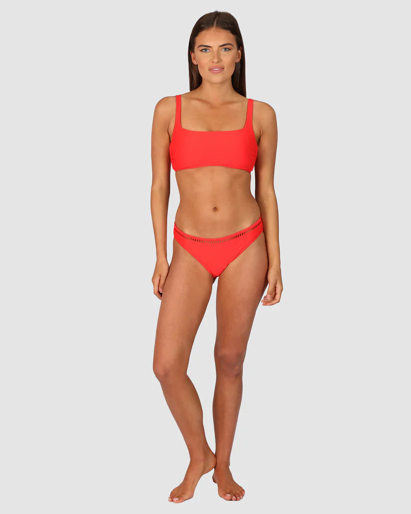 Rococco Bralette Bikini Bra Top in Flame