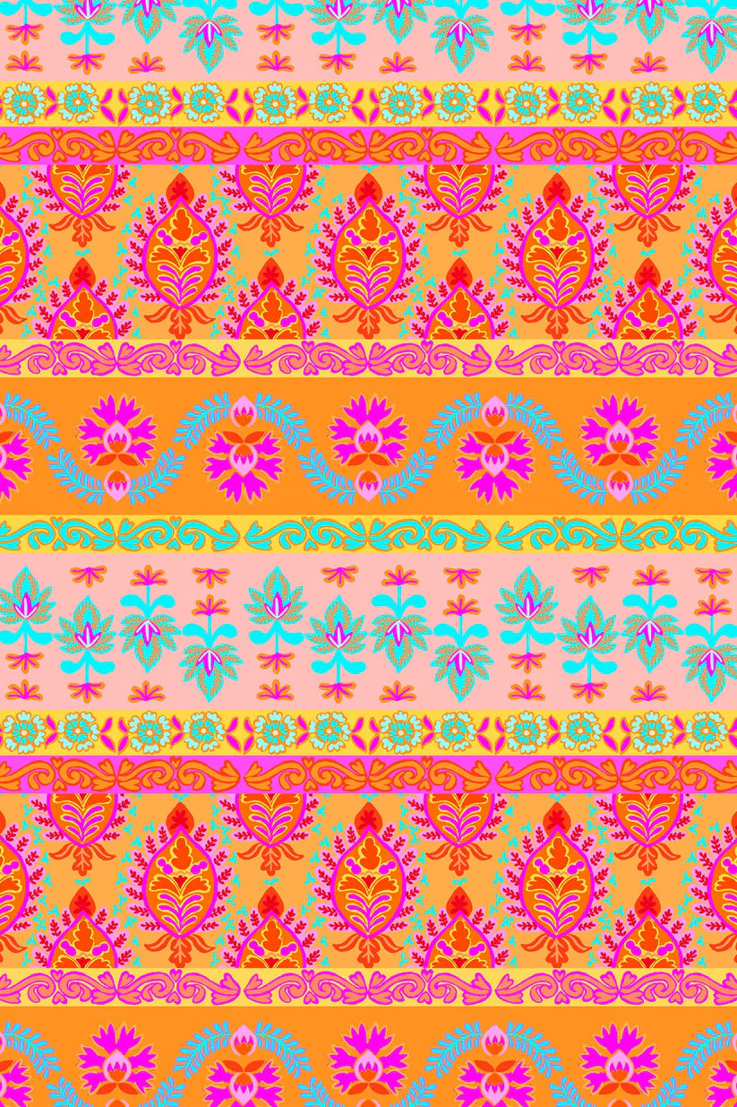 Morocco Rio Tieside Bikini Bottom in Sunset